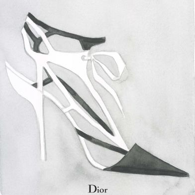 Dior SS 2014 illustrated by Mats Gustafson